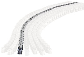 EK Chain MVXZ2 X Ring 520 120L chromed motorcycle chain with links and X-ring design visible in the image.