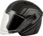 Of 87 Duke Helmet W/Led Light Matte Blk/Grey Xl