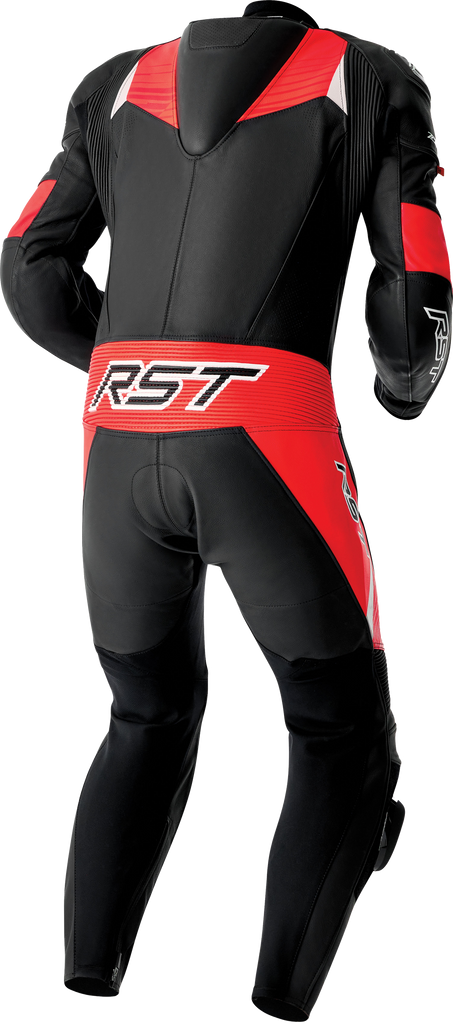 Tractech Evo D3o Suit Blk/Flo Red Leather Md