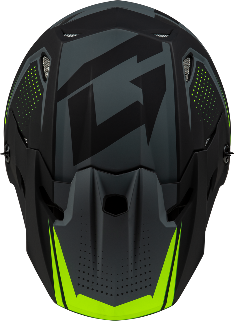 Mx 96 502 Helmet Matte Grey/Hi Viz Lg