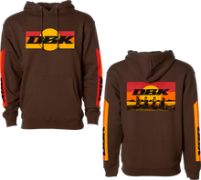 Load image into Gallery viewer, Sunday Stripe Hoodie Brown Xl