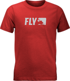 Fly Racing Fly Youth Primary Tee Red Yx 352-0527YX