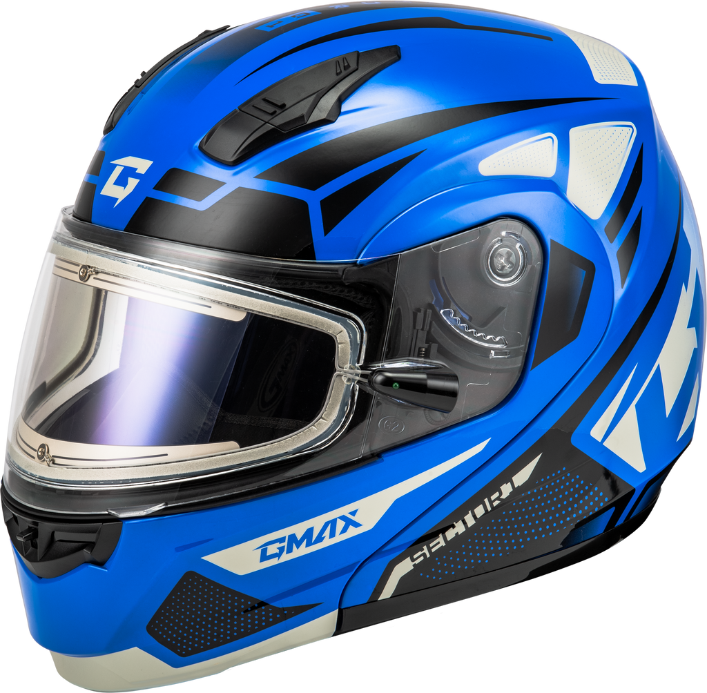 Md 04s Sector Snow Helmet W/ Electric Shield Blue/Black Xs