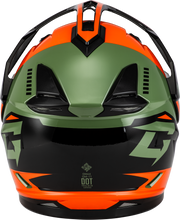 Load image into Gallery viewer, Gm 11 Ronin Helmet Orange/Green/Black Md