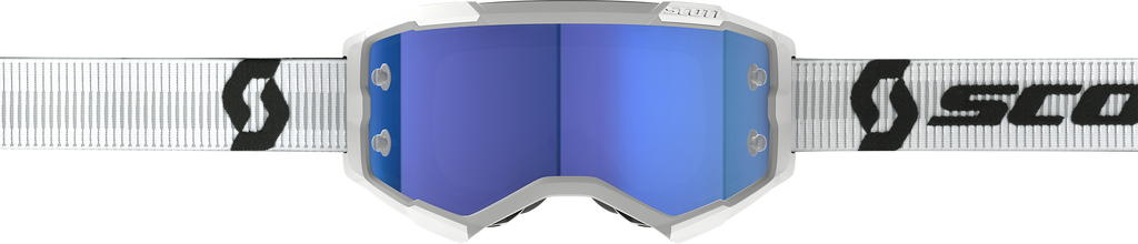 Fury Goggle White Blue Chrome Works