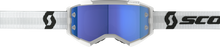 Load image into Gallery viewer, Fury Goggle White Blue Chrome Works