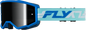 Zone Goggle Blue/White W/ Black Mirror/Smoke Lens