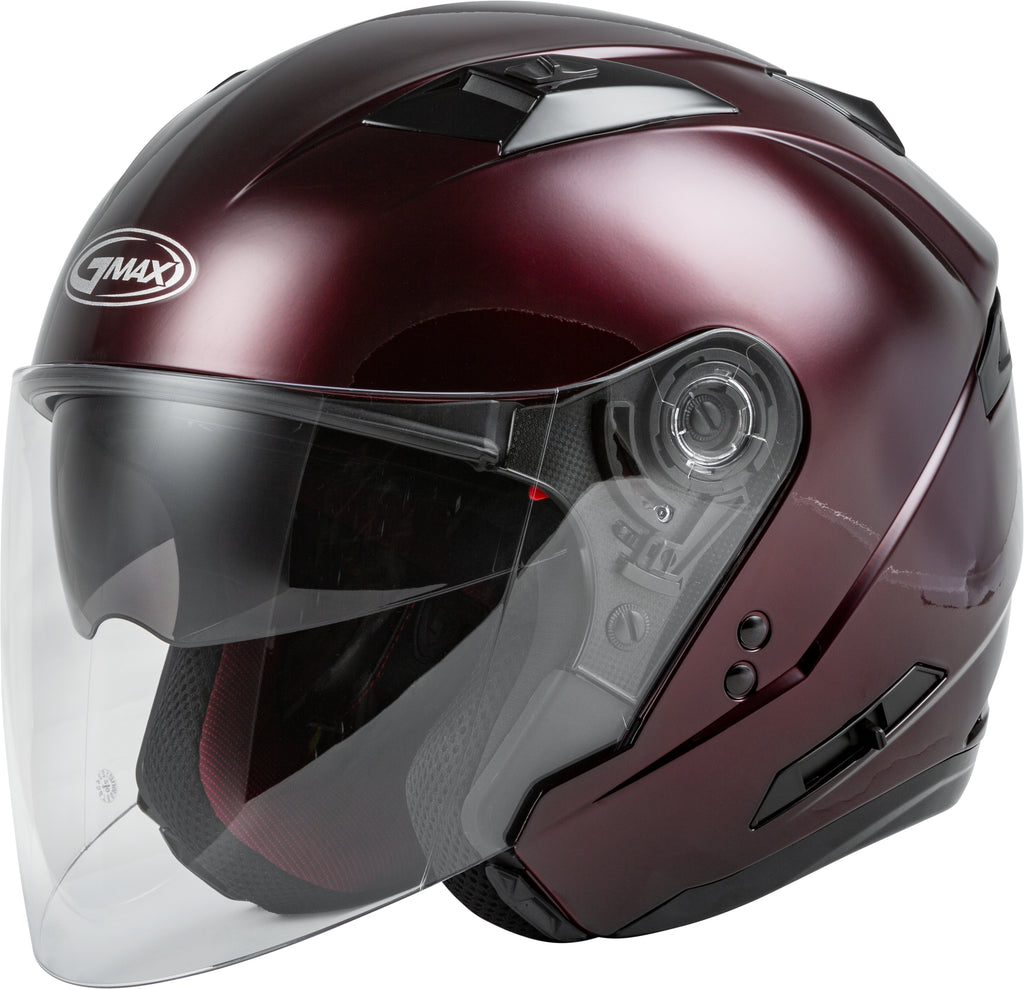 Of 77 Open Face Helmet Wine Red Md