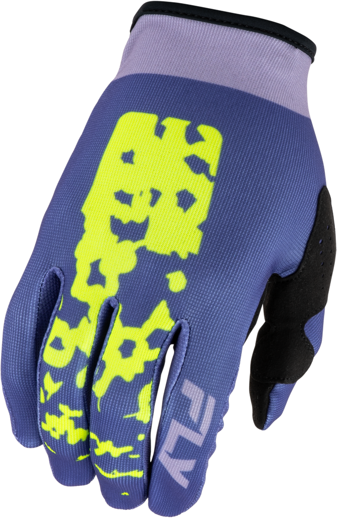Girl's Lite Flake Gloves Lavendar/Blue/Yellow Yl
