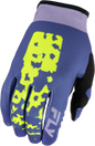 Women's Lite Flake Gloves Lavendar/Blue/Yellow 2x