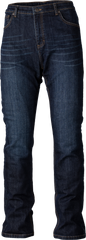 Womens Straight Leg 2 Jeans Dark Blue Sm