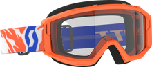 Load image into Gallery viewer, Primal Youth Goggle Orange Clear