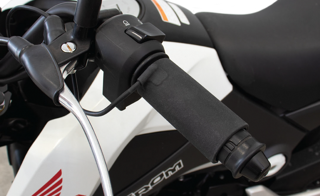 X Claws Heated Grips Clip On Sleeve Usb Black