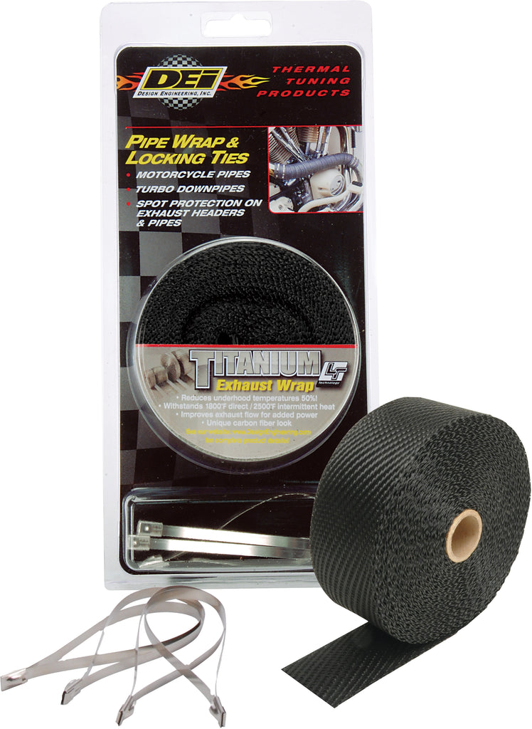 Pipe Wrap & Locking Ties Black Titanium