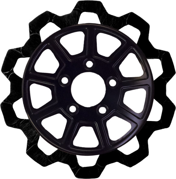 9 Spoke Rotor  Rear Blk/Blk Bow Tie 11.5"  6mm