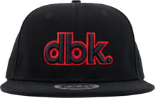 Load image into Gallery viewer, Red Label 4fifty Black Snapback Hat