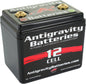 ANTIGRAVITY Lithium Battery Ag 1201 360 Ca showing the compact black battery with label details and positive and negative terminals