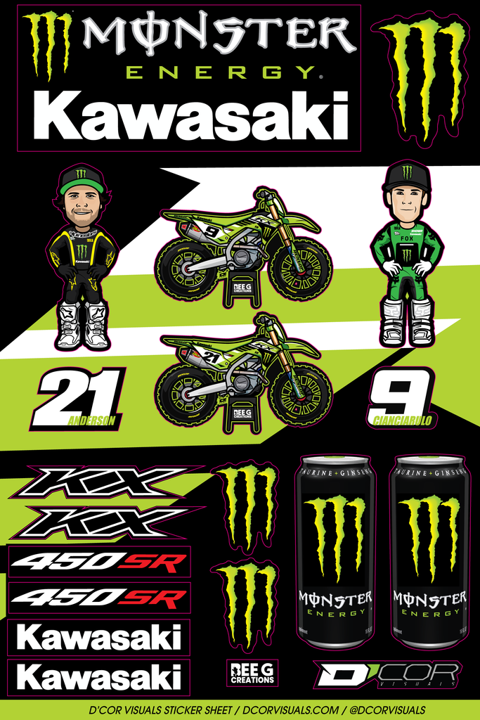 Decal Sheets Kawasaki