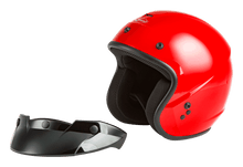 Load image into Gallery viewer, Of 2 Open Face Helmet Red Xs