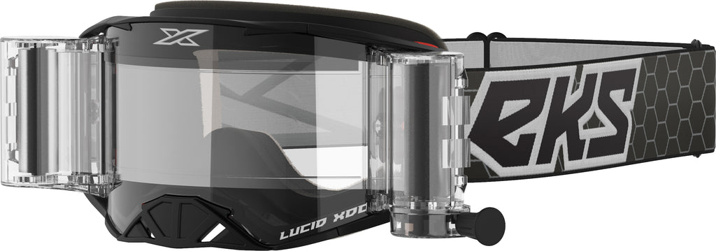 Lucid Goggle Race Pack Black/White Zip Off Clear