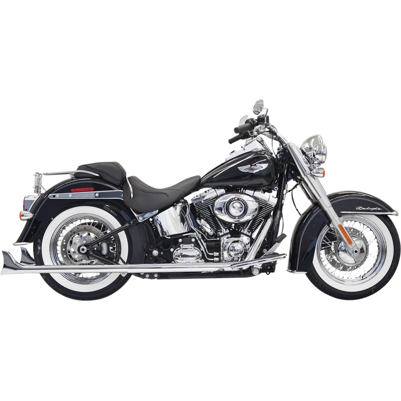 BASSANI TRUE DUAL FISHTAIL EXHAUST 2 1/4" HARLEY DAVIDSON SOFTAILS 00-17 - The Speed Shop Canada