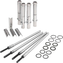 Load image into Gallery viewer, Speedy Pushrod Kit W/Covers Chrome, M8 17 24 (Exc.Vvt)