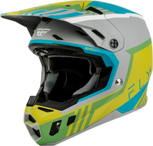 Load image into Gallery viewer, Youth Formula Cc Strike Helmet Matte Grey/Green/Teal Yl
