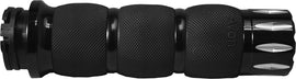 AVON Fly By Wire Air Cushion Grips Rival Black, ergonomic black grips with air cushion design for superior handling and comfort.