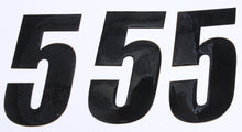 Load image into Gallery viewer, Number 5 Black 6" 3/Pk
