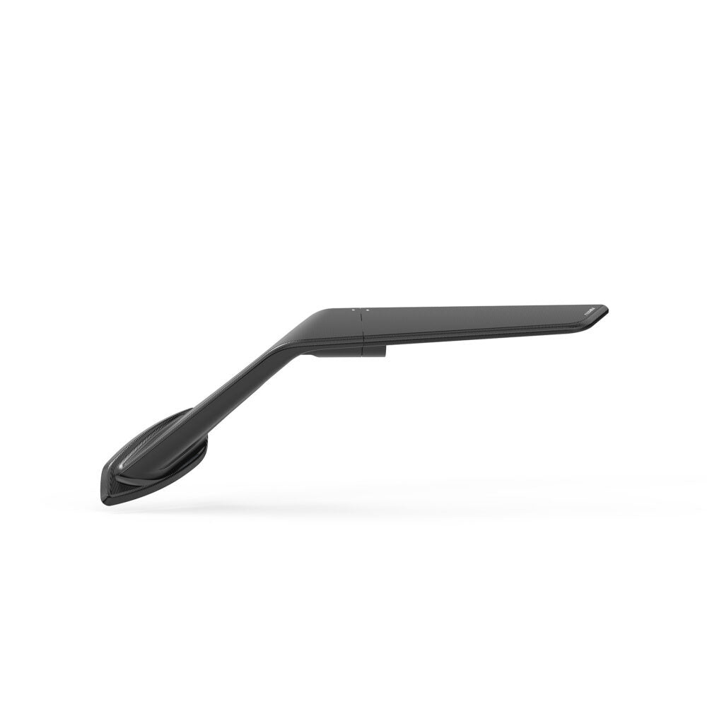 Pair of RIZOMA Stealth Sport Mirrors in black with sleek, aerodynamic design for motorcycle or vehicle side view.
