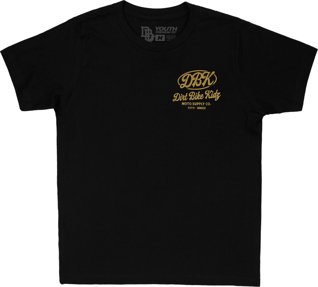 Gold Nugget Youth Tee Black Yx