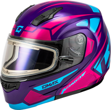 Load image into Gallery viewer, Md 04s Sector Snow Helmet W/ Electric Shield Violet/Pink Xs