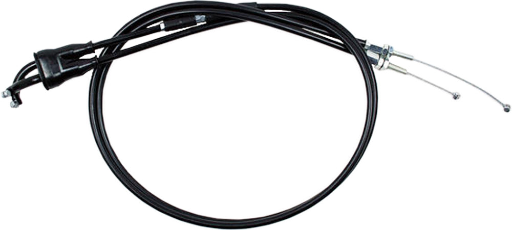 Black Vinyl Throttle Push Pull Cable Set
