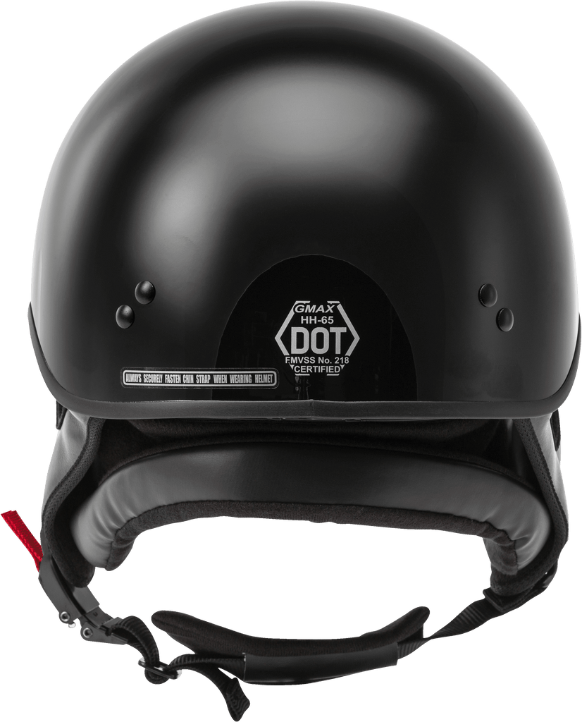 Hh 65 Half Helmet Full Dressed Black Xl