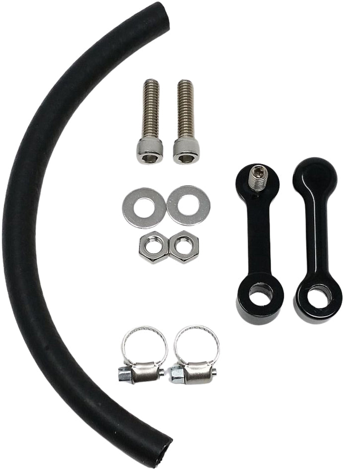 Billet Tank Lift Kit 1" `99 Up Touring Powder Coat Blk