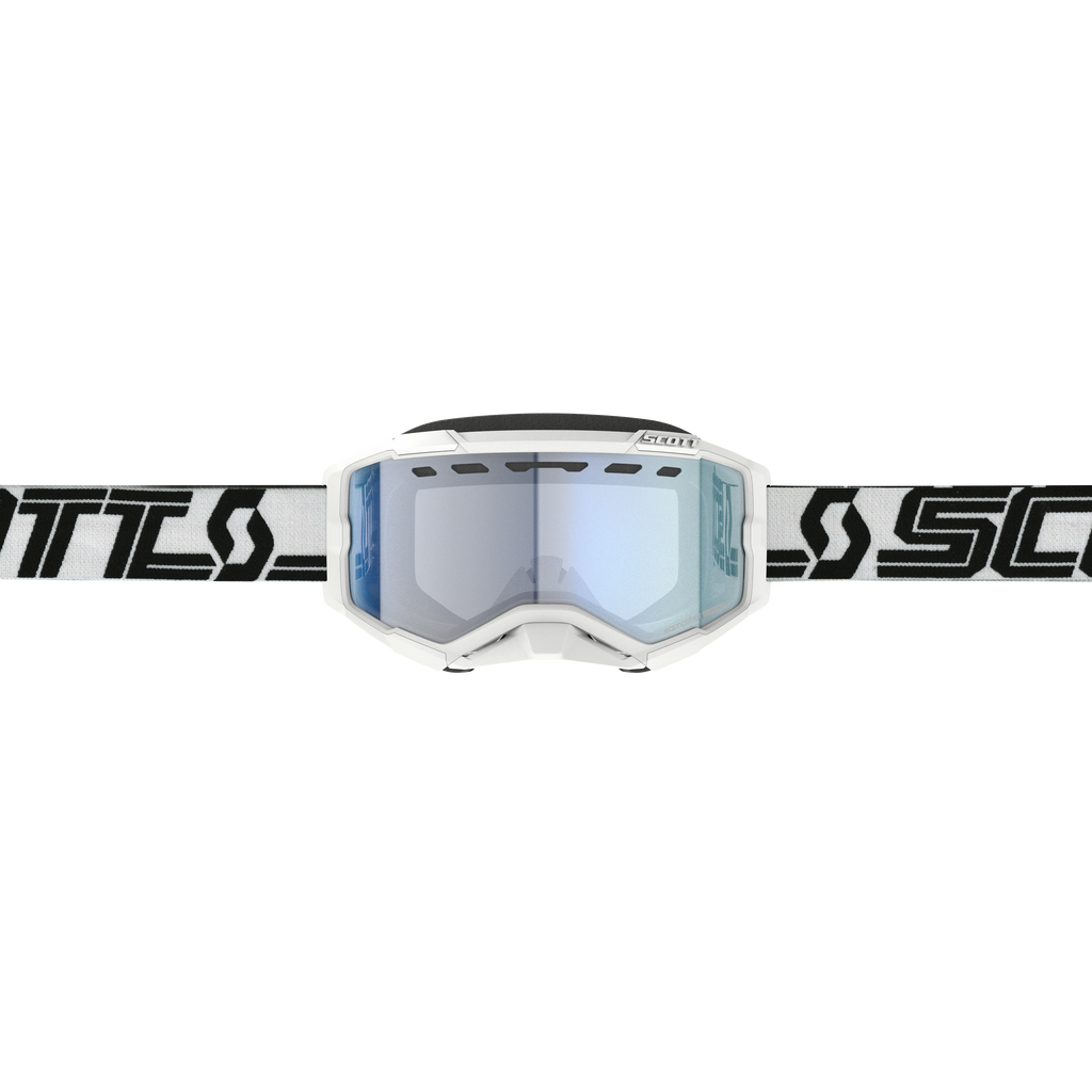 Fury Snowcross Goggle White/ Black Blue Lens