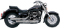 Blvd Slashcut Slip On Chrome Yam V Star 650