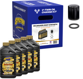 V Twin Engine Oil Chg Kit M8 Synthetic