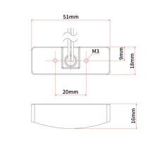 Load image into Gallery viewer, ZETA ZR45-3510 black compact license plate light for vehicle illumination, showing the sleek, rectangular design.