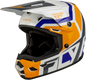 Youth Kinetic Scrap Helmet White/Orange/Blue/Grey Ym