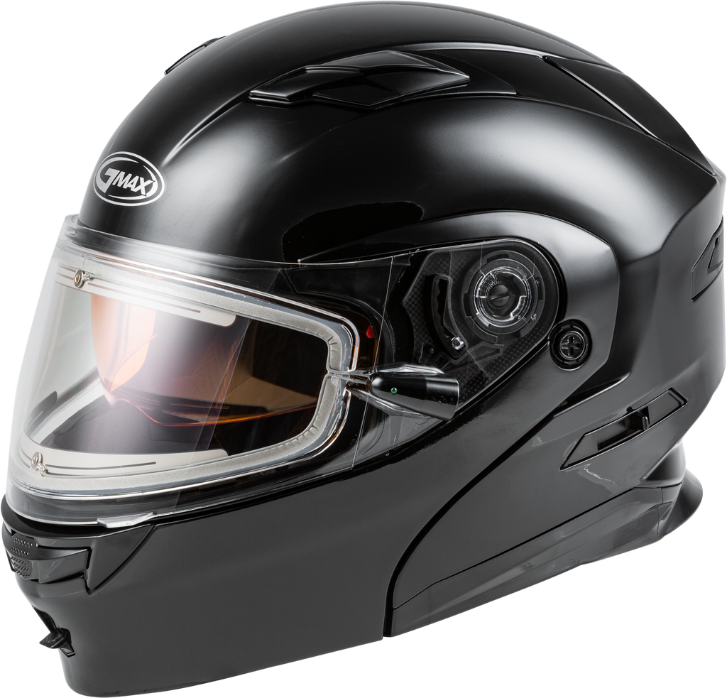 Md 01s Modular Snow Helmet W/Electric Shield Black Xl