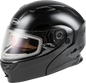 Md 01s Modular Snow Helmet W/Electric Shield Black Xs