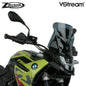 Dark tint Vstream windscreen for BMW motorcycle, ZTechnik sport windshield with aerodynamic design and high-quality wind protection.