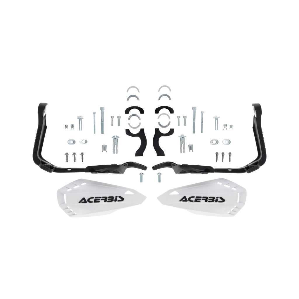 ACERBIS Firstmoto handguards for mini motorcycles, black plastic guards with mounting brackets, designed for bike protection.