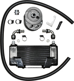 Lowmount 10 Row Oil Cooler Black