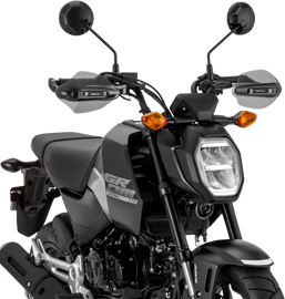 ZETA Sonic Handguard Smoke Hon Grom/Monkey, motorcycle handguards with smoky transparent design and protective features.