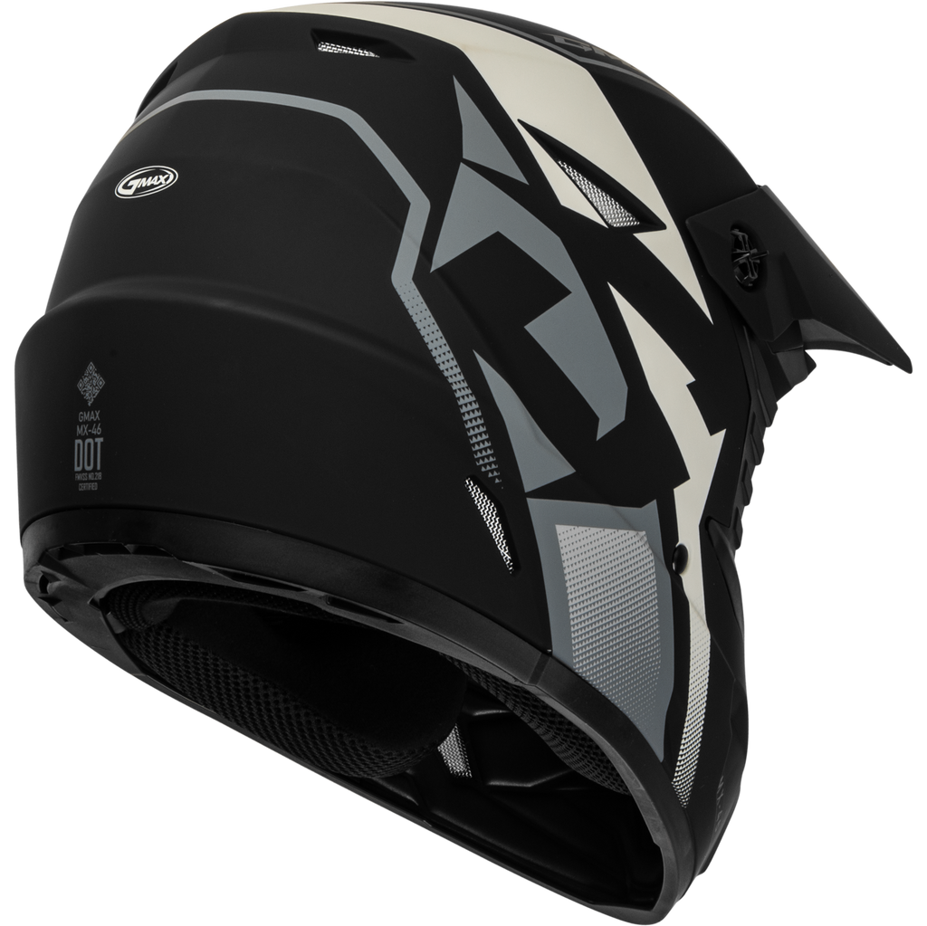 Youth Mx 46y Compound Helmet Matte Black/Grey/White Yl