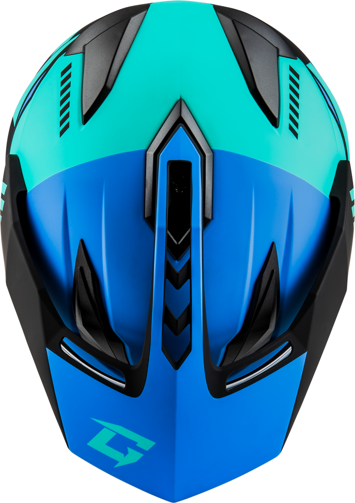 Gm 11s Ronin Snow Helmet W/ Elec Shield Matte Blk/Blue Sm