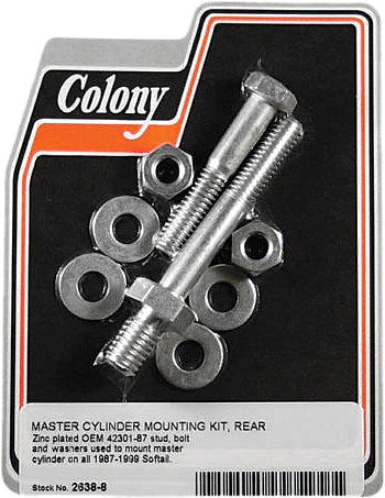 Rear Master Cylinder Mounting Kit Zinc Plated