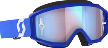 Load image into Gallery viewer, Primal Goggle Blue/White Blue Chrome Works
